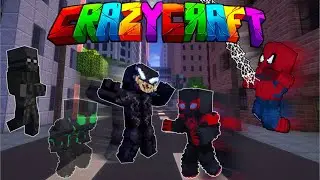 Crafting Every Spiderman Suit! Minecraft Crazy Craft