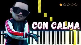Daddy Yankee & Snow - Con Calma︱Easy Piano Tutorial