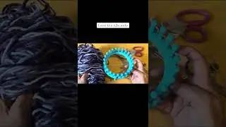 How to Loom knit tube socks