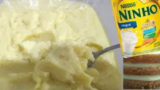 Recheio Firme de leite Ninho para Bolos