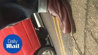 Cameraman injured after Corbyn's driver barges past press - Daily Mail