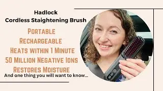 How this cordless hair straightening brush works!