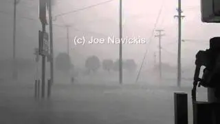 Violent microburst in Norman, OK on June 14, 2011
