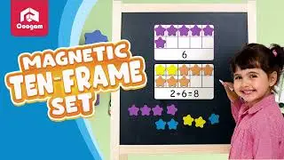 Magnetic Ten-Frame Set | Math Manipulative EVA Counting Games | Montessori Toy Gift for Kindergarten