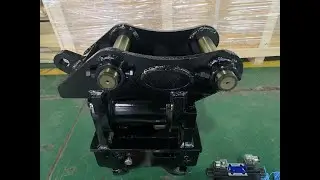 6 ton excavator hydraulic tilt rotator tilting rotating quick hitch coupler