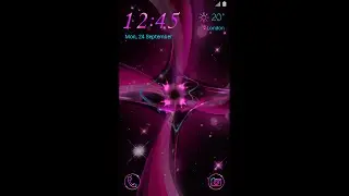 Galaxy Theme - Pink Flare Animated Lockscreen