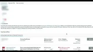 Amazon Listing Removed Due to Potential Pricing Error SOLUTION