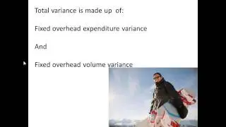 Costing Variances Fixed Overhead