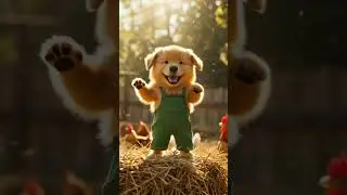 The Hay Bale Hop &mdash; Cutest Farm Dance Ever 🐶🌾 #Shorts