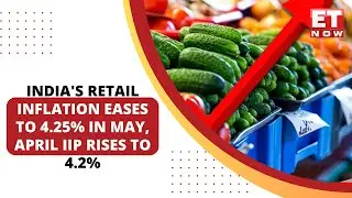 India's Retail Inflation Eases To Over 2-Year Low Of 4.25%; April's IIP Rises To 4.2% | Watch