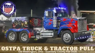 Old Washington, Ohio - OSTPA Truck & Tractor Pull - Guernsey County Fair 2025