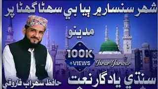 Hafiz Sohrab farooqi Naat  Shahar Sansar main Ba Suniha ghara par Madino taman