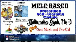 Prescribed MATHEMATICS Self-Learning Modules [MELC Based and ADM]