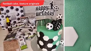 Football cake avec texture super sympa tel un flocage
