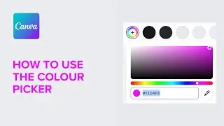 Canva - How To Use The Colour Picker Tool