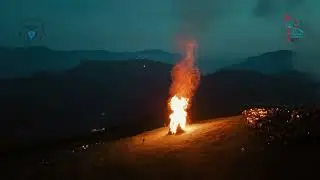 Fiaccolata San Fermo 2024 Vista con il Drone - Cai Sezione di Borno