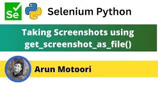 Taking screenshots using get screenshot as file in Selenium Python (Selenium Python)