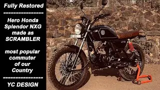Scrambler design based on Hero Splendor NXG | YC Design