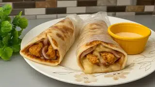 Homemade Cheese Shawarma Recipe | گھر پر چیز شاورما بنانے کا آسان طریقہ