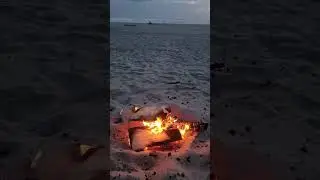 Fire on the beach!!! Seaside, Oregon!!