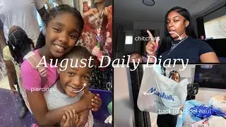 AUGUST DAILY DIARY ✨ | HUGE Back to School Haul 📚 + Ear Piercings! 💎