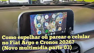 Como espelhar ou parear o celular no novo multimídia da Fiat? 
