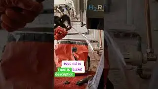 How to use a handy folding bucket for plumbing in a magnetic filter on boiler