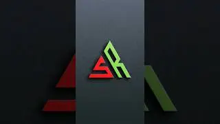 SR Logo Design Process in illustrator #shorts