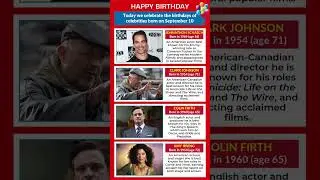 Celebrities born on September 10