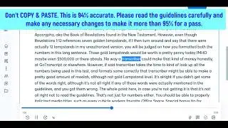 GoTranscript Audio Test answers 03 February 2023
