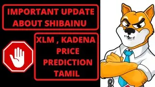 Shibainu important update || xlm, kadena price prediction || cryptocurrency Tamil