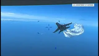 VIDEO: U.S. releases footage showing Russian fighter jet intercepting American drone over Black Sea
