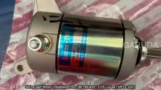 Honda Shine Self Motor Installation |Shine Self Starter Motor Assembly Price | Fitting | Replacement