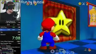 [WR] Super Mario 64 1 Star Speedrun (Blindfolded) 9m 40s by Bubzia