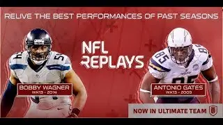 NFL REPLAYS 98 OVR ANTONIO GATES 98 OVR BOBBY WAGNER MUT 18 GAMEPLAY