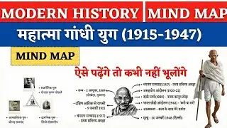 पूरा गांधी युग एक ही वीडियो में | Modern History Mind Map | ऐसे पढ़ेंगे तो कभी नहीं भूलेंगे!
