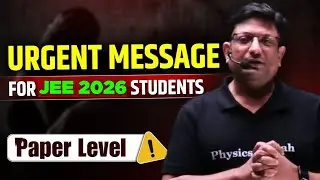 JEE 2026 Paper LEVEL TOUGHEST ⚠️ Ashish Sir Prediction ⚡Physics & Chem भी Tough ⁉️ #iitjee #jee2026