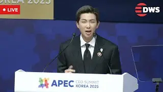 🔴 LIVE: BTS Leader RM Delivers Inspiring Speech at APEC CEO Summit 2025 | AC1E