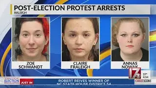 6 arrested during Election Day protest in downtown Raleigh