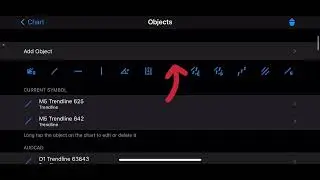 How to draw lines on your chart in MT4 mobile app 2022 (iPhone 12)