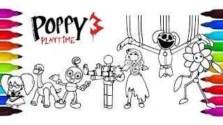 POPPY PLAYTIME CHAPTER 3 COLORING 🎨 | Draw & Color All Characters | CatNap & Friends #AE867