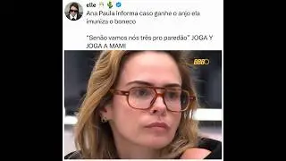 Ana Paula diz que se ganhar o anjo imuniza o boneco #bbb26 #bbb