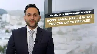 Have you been served with a law suite? Don't Panic! Here is what you can do to prepare