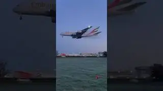 Посадка Airbus A380 Emirates #посадкасамолета #airbus #emirates #a380 #pilot #самолет #пилот