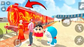 🤩 Brand new fire train 🚂🔥 and fire princess elsa 💥 in indian theft auto simulator 🎮
