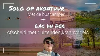 Solo op camperreis naar Spanje. De laatste dagen, duizenden kraanvogels bij Lac du Der