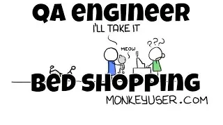 QA engineer bed shopping - funny programming meme review 2021 clip