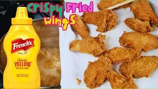 Жареная вкрутую курица с горчицей.
