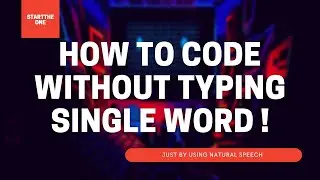 How to code without typing a word ! Using Natural Language ! #VoiceCode #SpeechToText 🔥🔥