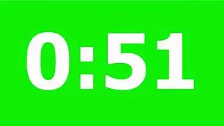 1 Minute Timer (Green Screen)